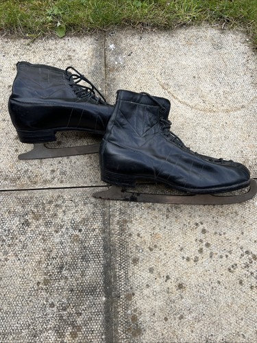 Vintage ice skates - ice,
