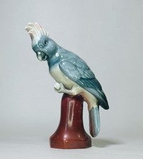 Antique Fine Porcelain Parrot