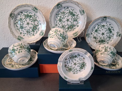 Meissen indian green empire - meissen,