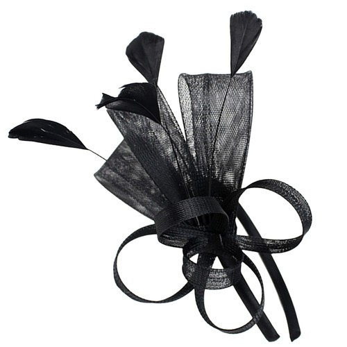 Fascinator headband feathering - fascinator,