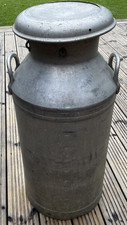 VINTAGE 10 GALLON MILK CHURN