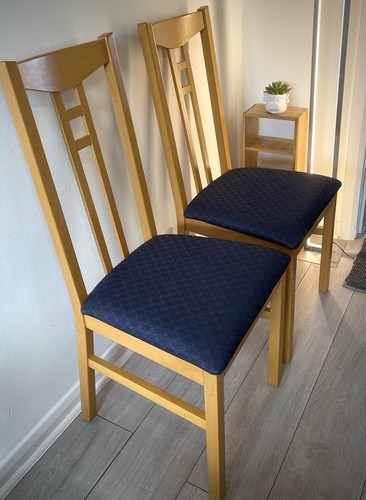Dining chairs fabric cushioned - dining,
