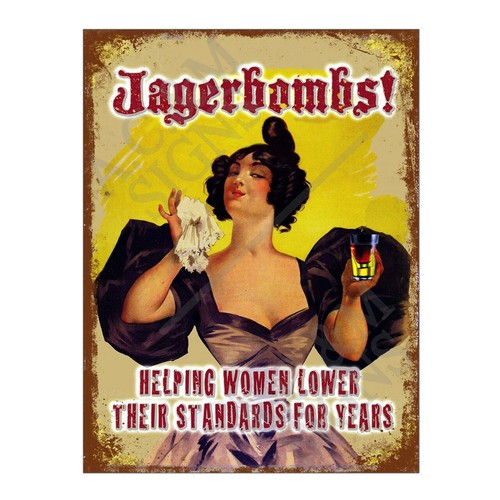 Metal tin sign plaque - metal,