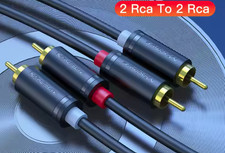 Twin Phono Cable Lead Stereo