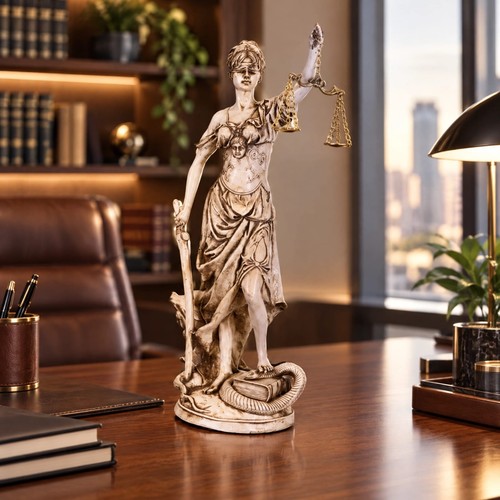 Large lady justice statue - large, 20"