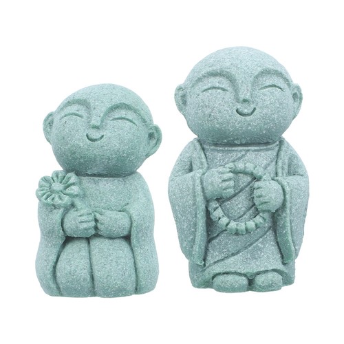 2pcs japanese sandstone monk - 2pcs,