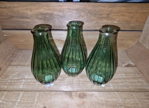 Glass bud vase new - vase,