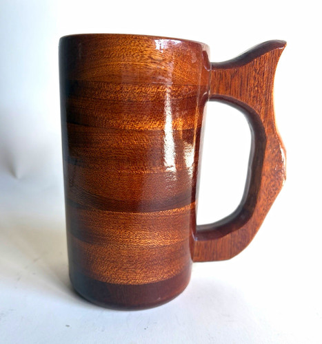 Handmade wooden tankard mug - handmade,