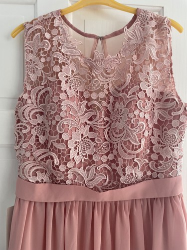 Stacees dusty pink - pink, lace