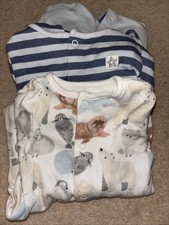 Tu Footed Sleepsuits 3 Pack