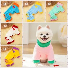 1pc Plush Dog Jumpsuit Warm Dog Pajamas Dog Four Legged Clothing Pet Supplies