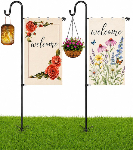 Large garden flag holder stand - flag,