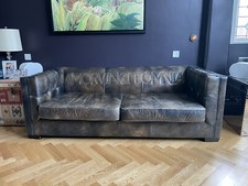 Andrew Martin Leather “Love Conquers All” 3 seater sofa. RRP Circa £4k