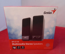 NEW Genius Multimedia Stereo Speakers  SP-S110 Mains Powered LAST ONE!