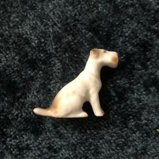 Vintage fox terrier porcelain - terrier,