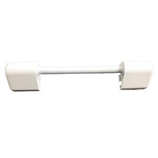 Toilet Seat Hinges Fittings Brackets With Connecting Rod White Plastic
