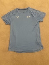Nike Dri-FIT Rafa Challenger Tennis Tee Blue Size Medium DV2887-412