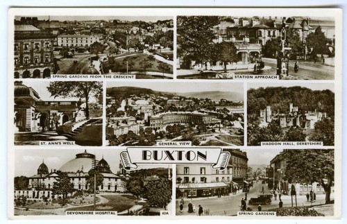 1930 postcard buxton - buxton,