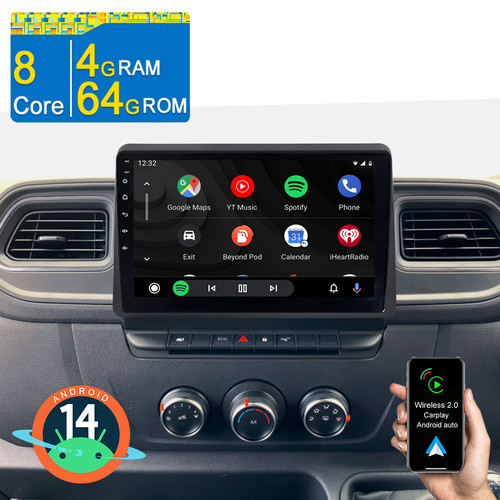 64gb android14 carplay radio - android14,