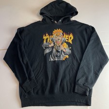 Thrasher naruto y2k mens black - y2k,
