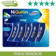 Niquitin Minis Mint 2Mg 100 Lozenges 100% ORIGINAL ⭐⭐⭐⭐⭐