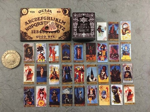 Dolls house miniatures ouija - dolls,