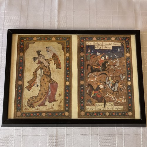 Framed persian miniature - framed,