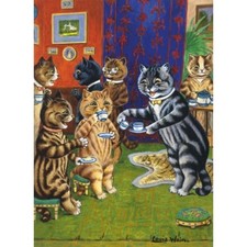 Afternoon at Home Louis Wain -