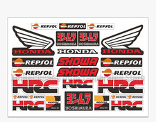 HRC Tank Helmet Racing Decal