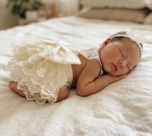 Lace romper set newborn - romper, baby