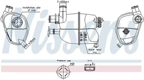 Expansion tank coolant - tank,,
