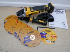 DeWalt DCG405 18V 125mm 5" Angle Grinder Bare Unit + 25 dt20594 1mm inox discs