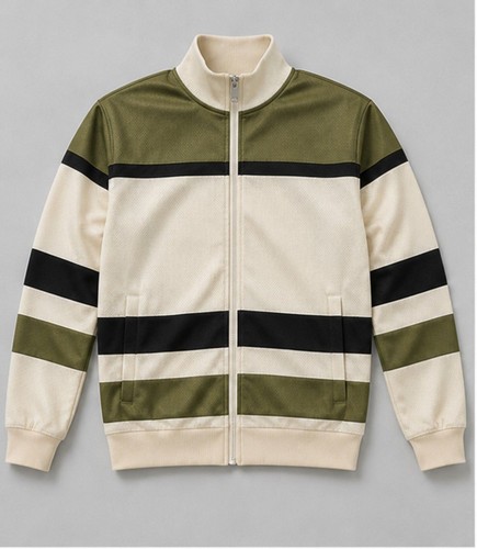 Men retro olive stripe full - olive,