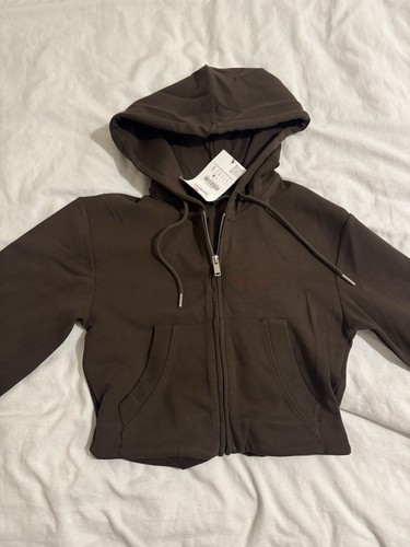 Zara women brown hooded - zara, women's