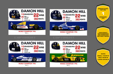 Damon Hill F1 Stats Williams Jordan Arrows Artwork F1 Stickers Vinyl
