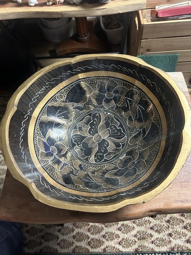 Large vintage hand carved - vintage,