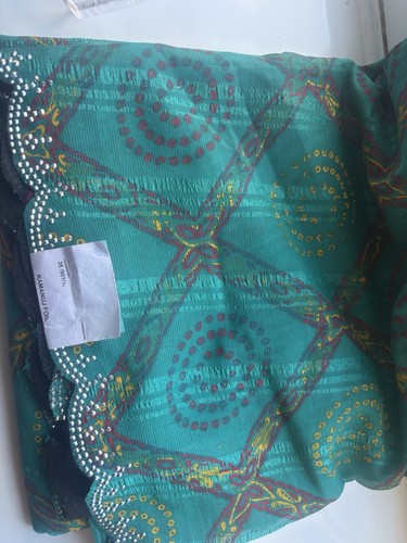 Green saree - green,