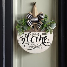 Front Door Welcome Sign Rustic