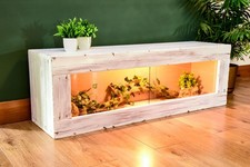 4ft Modern Distressed Reptile Vivarium Tanks - LED Light Included