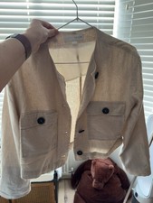 Zara Cropped Linen Beige