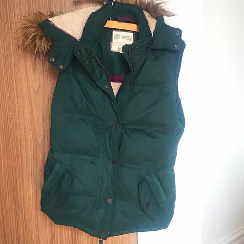 Fat face green padded hooded - padded,