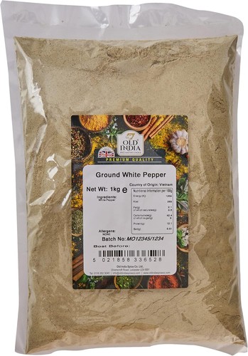 Old india ground white - ground, pepper
