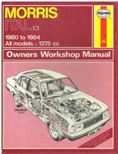 MORRIS ITAL 1.3 SALOON ESTATE VAN PICK-UP (1980-84) OWNERS WORKSHOP MANUAL