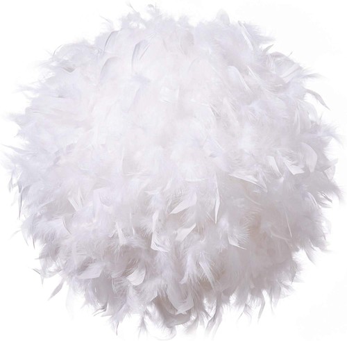 40cm white feather ceiling - white,