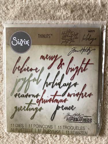 Handwritten holidays sizzix - handwritten,
