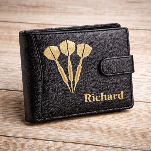 Mens personalised darts wallet - mens,