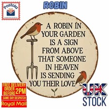 Robin in Your Garden Wooden