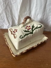 antique hand painted cheese