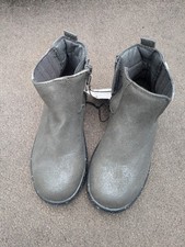 Brand New girls boots by Asda grey/silver side zip perfect for Autumn/winter
