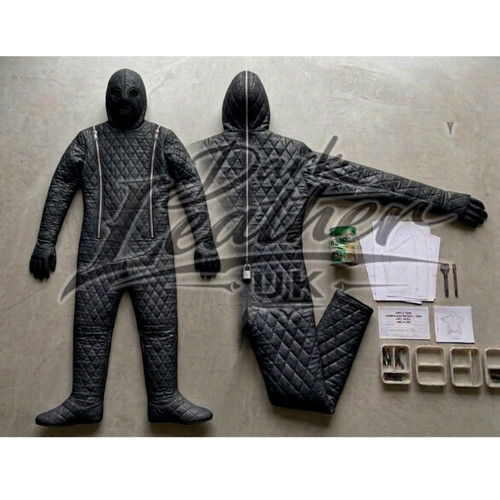 Custom black quilted leather - quilted,